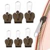 6Pcs/set Replacement Zipper Slider Set Portable Detachable Zip Slider Repair Kit Flexible DIY Sewing Clothes Bag Zippers