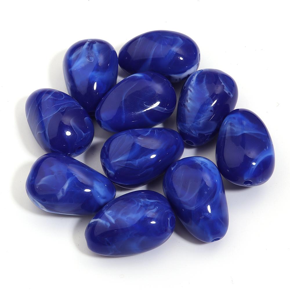 10pcs 29x20mm Irregular Acrylic Beads Colorful Oval Cloud Beads Loose Beads For DIY Jewelry Making Bracelet Necklace Accessories