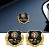 2 Stück 3D Metall Emblem Design Auto Karosserie Fenster Dekor Aufkleber Auto Styling Für Alfa Romeo 159 Stelvio Volante Giulietta Mito 147 F1