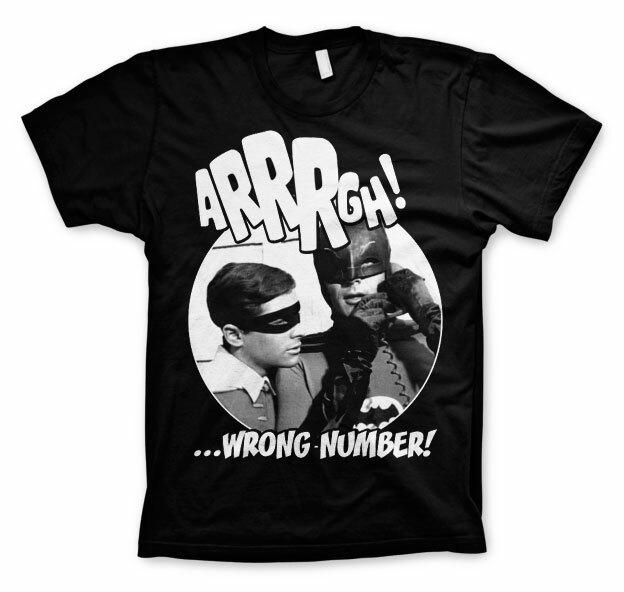 Licensed Batman Men s T-Shirt Arrrgh Wrong Number Big Tall 3XL 4XL 5XL- S