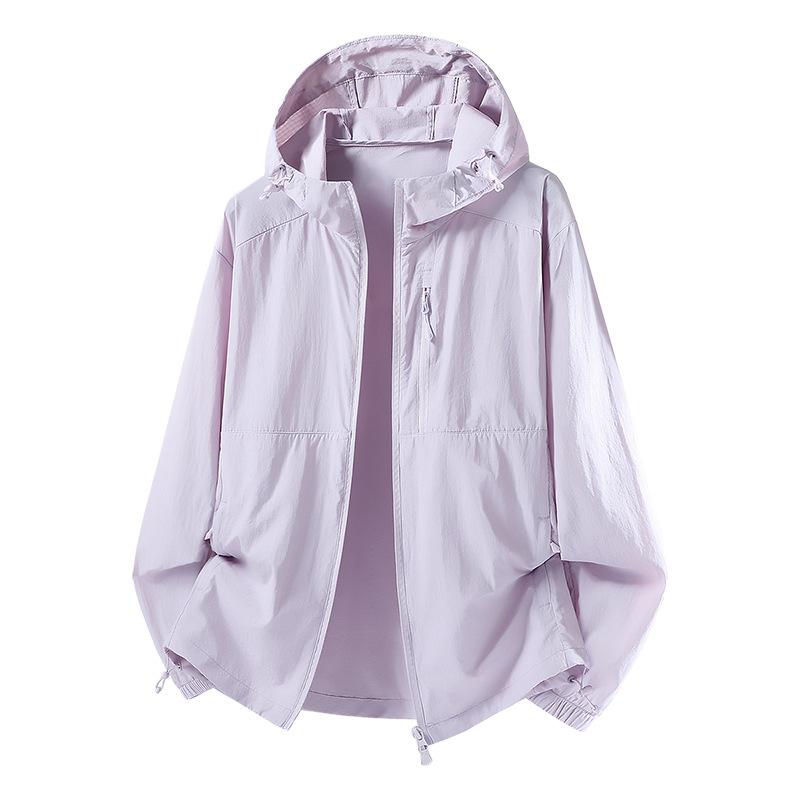 1011 Ice Silk Couple Sunscreen Clothing Summer UV Protection Skin Clothing Sunscreen Clothing Jacket Breathable Outdoor New