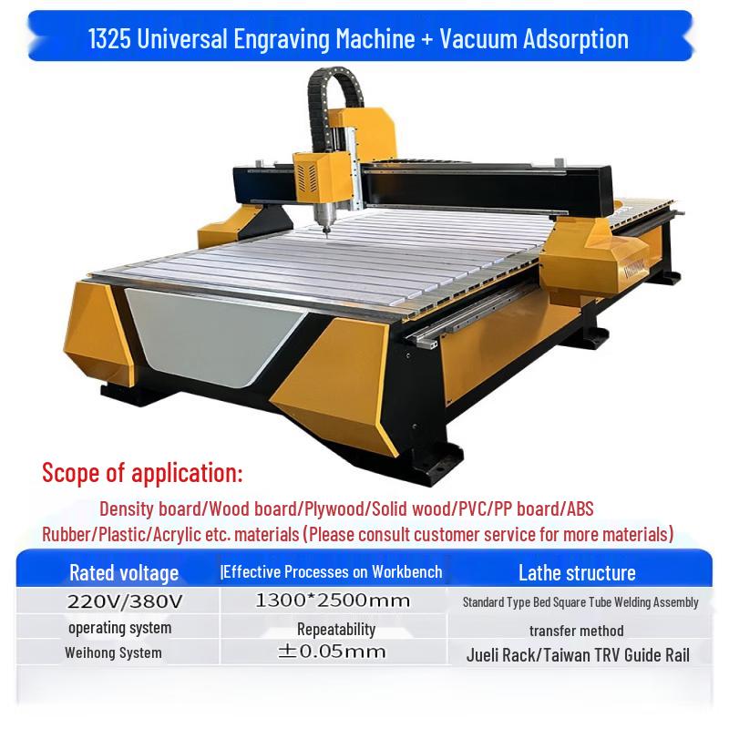 CNC Wood Engraving Machine with Automatic Edge Finding CN plug (adapter included)