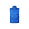 Gilet Uomo Senza Maniche con Zip e Collo Alto Tinta Unita Gilet Blu FB7374-480