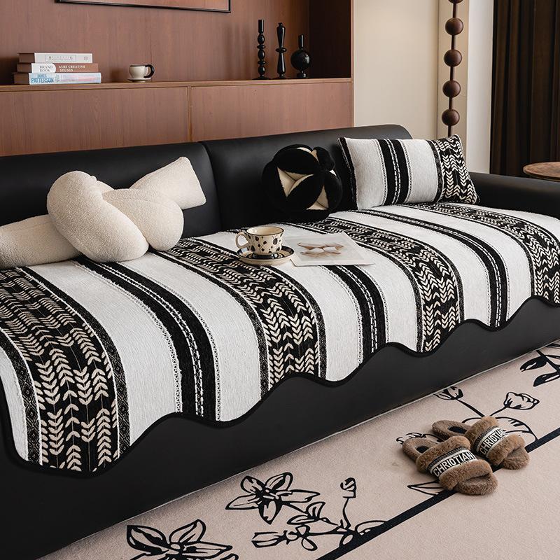 New Sofa Cushion Four-Season Universal Non-Slip Seat Cushion Light Luxury Special-Shaped High-End Sofa Cover Cloth Towel