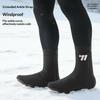 WEST BIKING YP0215050 1 Pair Windproof Cycling Shoes Cover Winter Thermal Overshoes Protector, for Shoe Size 40-43