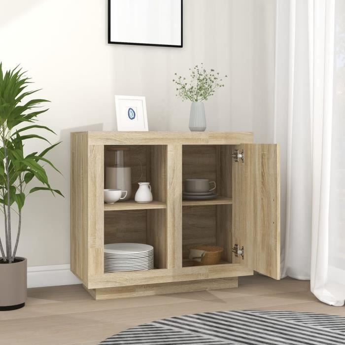 VidaXL Buffet Sonoma Oak 80x40x75 Cm 811829