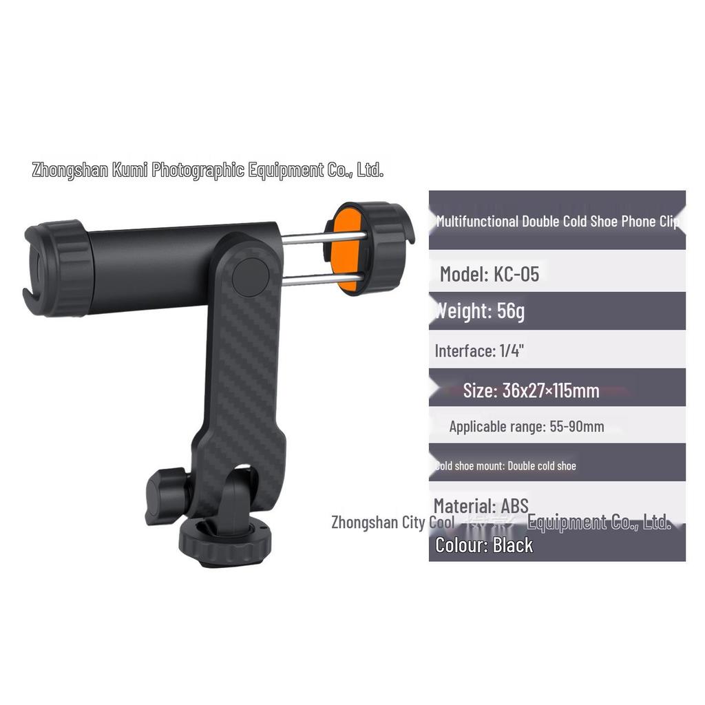 Multifunctional Phone Holder: Dual-Mount, 360° Rotation, Live Broadcast, Horizontal/Vertical Shooting.