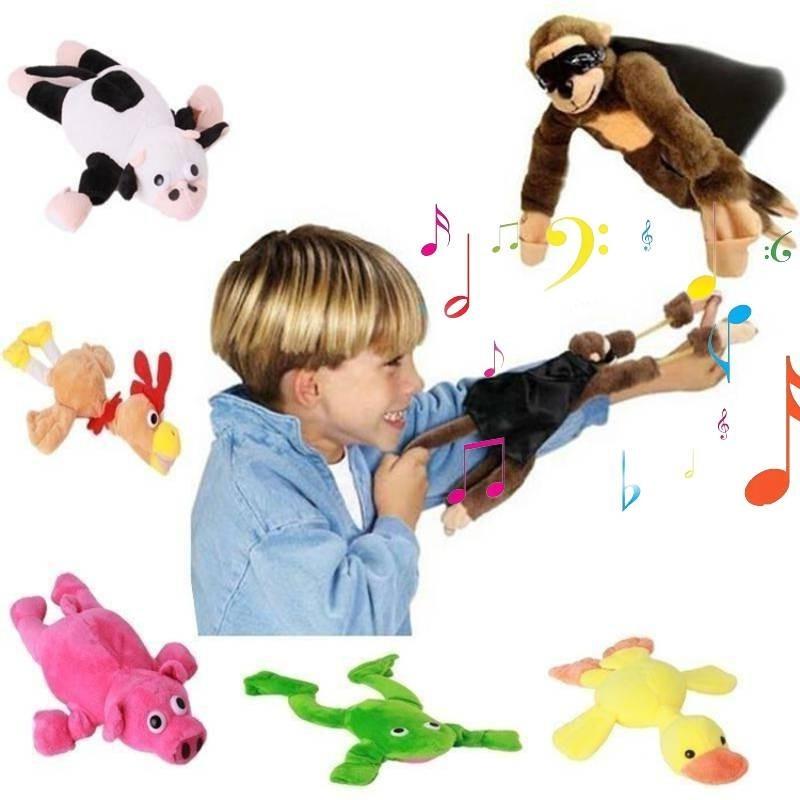 Soft Plush Stuffed Flying Monkey Chicken Frog Duck Pig Cow Animal Series Toy