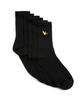Angel Wappen Middle Socks 3-Pack - Black