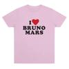 2026 I Heart Bruno Mars Maglietta Morbida Merchandising di Bruno Mars T-shirt Donna Uomo Cotone Casual a Manica Corta Top Basici per l'Uso Quotidiano