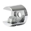 10Pcs Adjustable Zinc Alloy Glass Clip Cabinet Shelf Support Plates Bathroom Glass Holders for Fixing Bathroom Glass