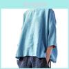 Bohemian Style Cotton Linen Loose Fit Shirt With Patchwork Design For Casual Women