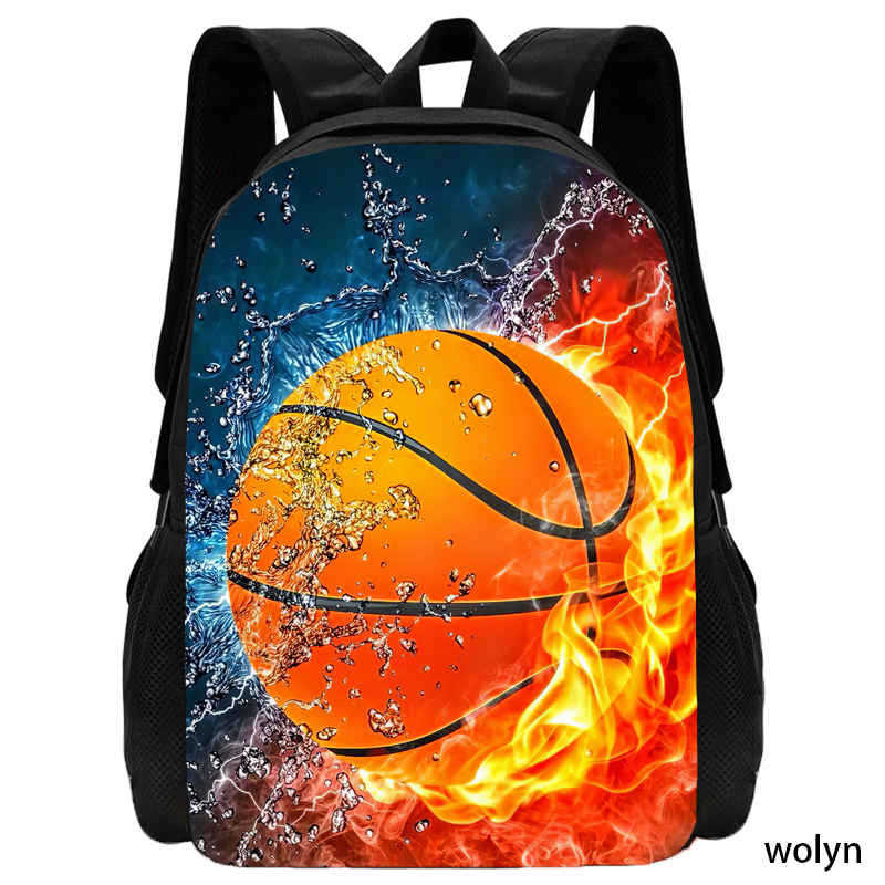 Basketball Basketball School Bag High Definition Printing Multifunctional Cross-Border Backpack