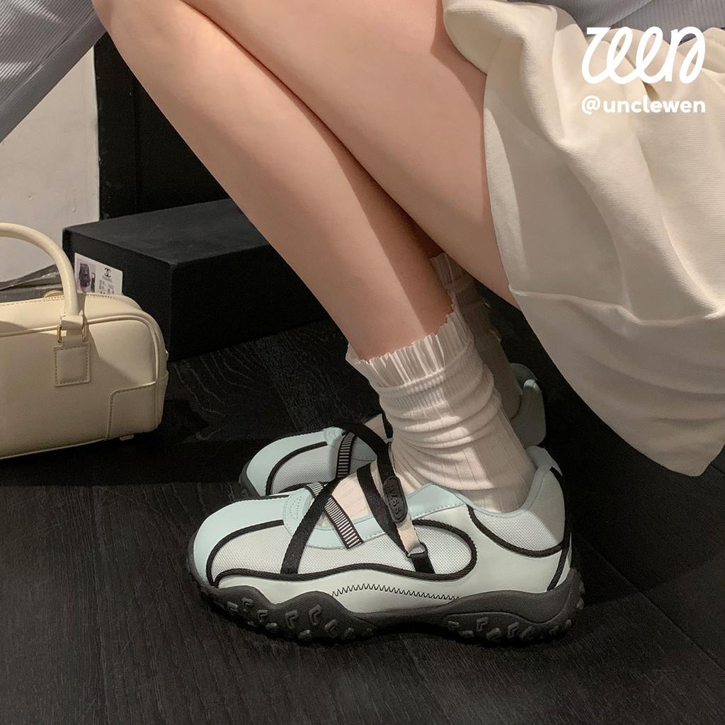 Miyou Mint Summer Ballet Sandals Women's 2025 Summer New Mary Jane Platform Training Casual Sports Shoes