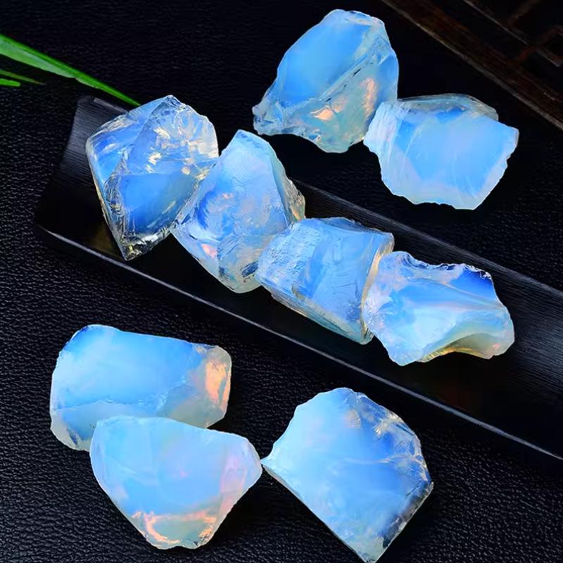 

Лабрадорит и Синтетический Опал Кристалл Необработанный: Большой материал для резьбы по орнаменту, образец минерала, учебные камни