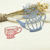 Tea Set Paper Cutting Art Background Scrapbooking Metal Cutting Dies Stencils for DIY Album Paper Card Decor