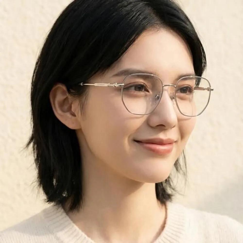 [Burberry] Eyeglass Frames BE1385 1005 Fashion Daily Square Silver Metal Frames Silver Frames Luxury
