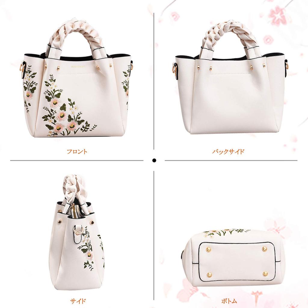 NICOLE & DORIS Small, Popular Handbag for Women, Tote Bag, Mini Bag, Breathable, Cute, Floral Embroidery, Lightweight, Perfect for Shopping, Casual