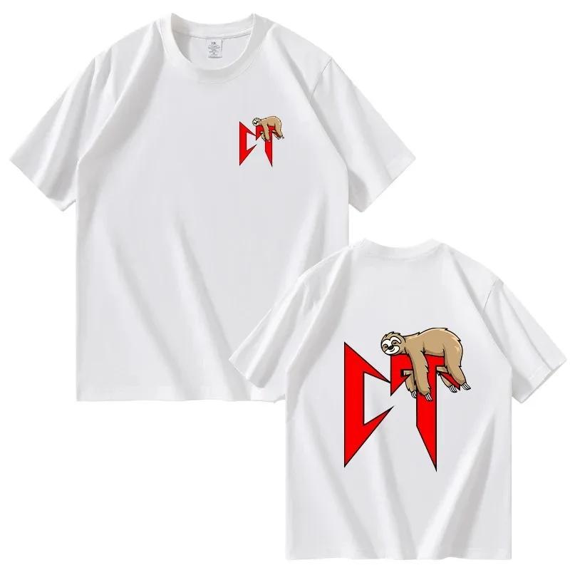 

Футболка с принтом ленивца певицы Natanael Cano Amor Tumbado Pink CT для мужчин и женщин в стиле хип-хоп, качественная уличная мужская модная повседневная футболка XXXL