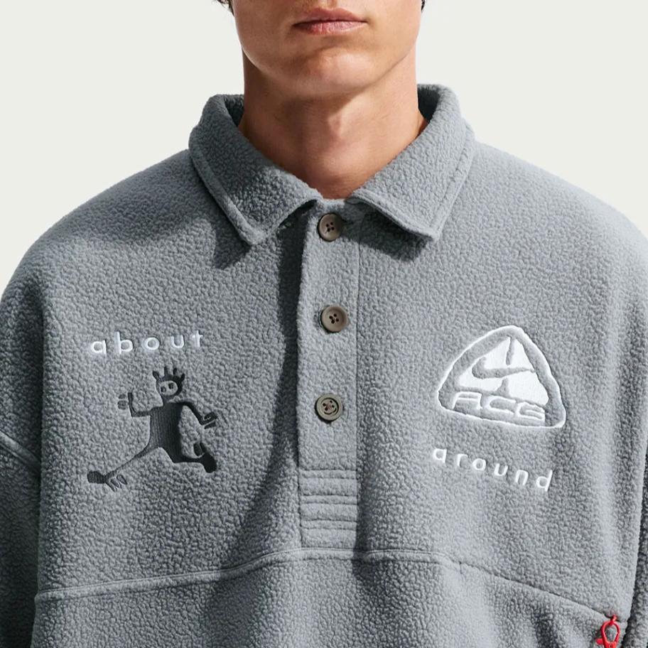 Nike ACG x CPFM Long-Sleeve Polo Grey Unisex Tops II1121-084
