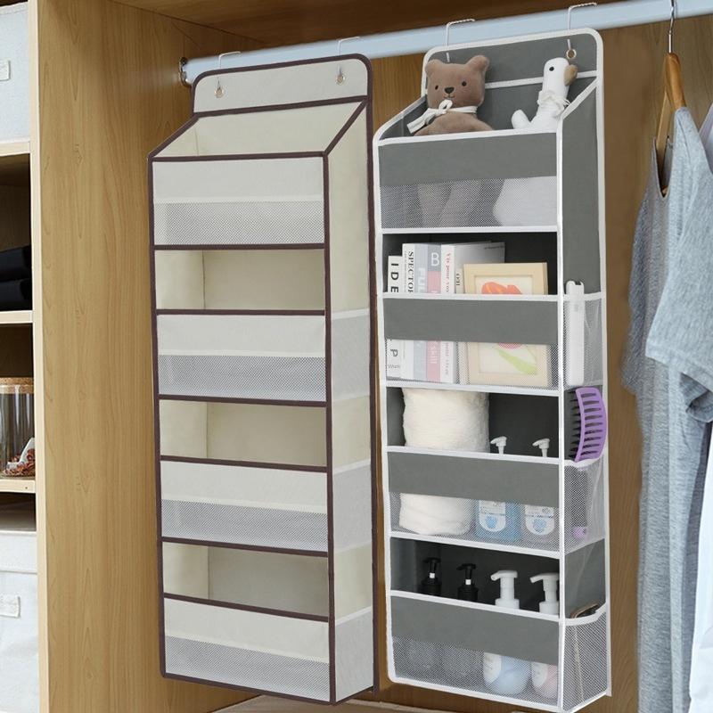 4 Layer Hanging Organizer Behind The Door Storage Bags For Clothes Miscellaneous Closet Bedroom Dorm Storage Hanger Rack