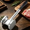 Metal Kitchen Pounder Meat Tenderizer Tool with Textured End and Smooth Striking End for Steak Pork Chicken Cooking and Daily Meals
