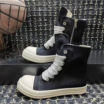 Lacets épais chaussures de toile basses pour hommes et femmes, nouvelles semelles épaisses respirantes augmentent la hauteur, tendance chaussures de skate décontractées noires et blanches