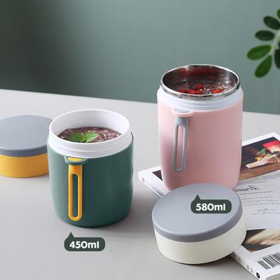 580 ml Suppenbecher Lunchbox Küchenbedarf Griff Design Haferflocken Salatgläser Büro Frühstückstasse Umweltfreundlich Thermo tragbar