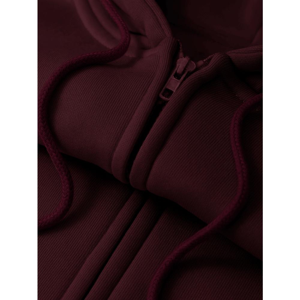 Autumn and Winter Fleece Warm Hooded Zipper Sweatshirt Jacket, Loose Zipper Version Suitable for Street Fashion, Basic Lazy Atmosphere