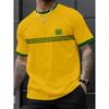 T-shirt da uomo con stampa 3D a maniche corte, comoda per l'uso quotidiano, top da uomo taglie forti