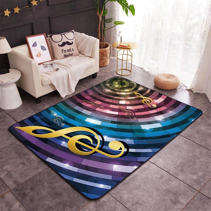 Drum Set Carpet Living Room Carpet Electronic A Living Room Bedroom Mats Drum Musical Instrument Anti Slip Pad Home Decoration