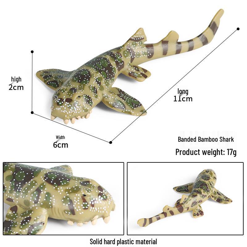 Ocean Wildlife Simulation Toy Set: Sea Turtle, Shark, Whale, Sea Lion, Tiger Shark, Manta Ray, Seal, Grouper.