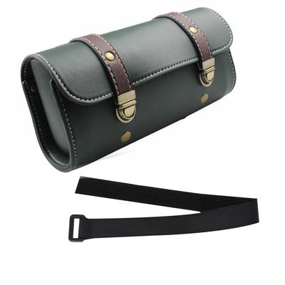 Pureseek Motorcycle Side Bag, American Style, Touring Bag, Tool Bag, Small Item Storage Bag, Large Capacity, Waterproof (Green)