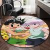 1ks Kobercový kruh s designem z anime Hunter x Hunter, Podložka pod kancelářskou židli, Protiskluzový koberec pro domácí dekoraci, Obývací pokoj, Ložnice