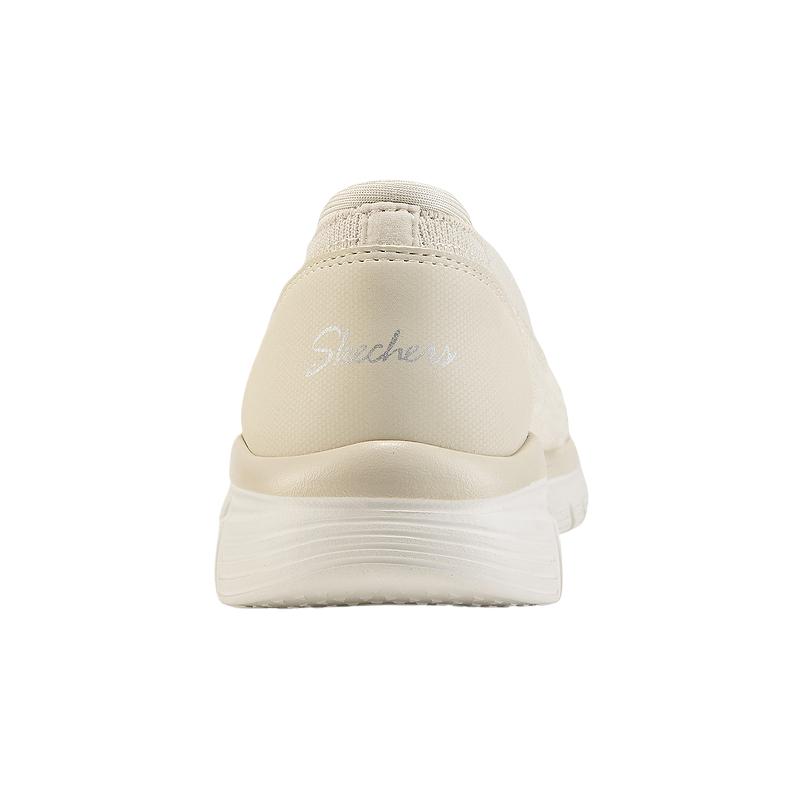 Skechers Scarpe da Ginnastica Casual Basse in Rete Leggere Monocolore Rebound Comfort Moderno Donna 100961-NAT