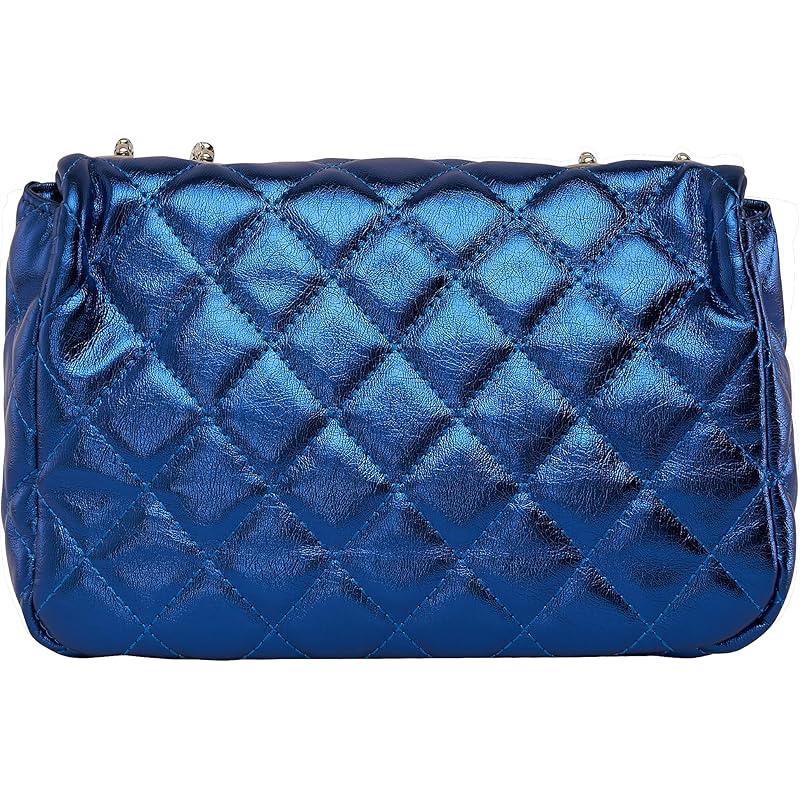 Lino Perros Blue Metalic Shoulder Bag 92315 синий