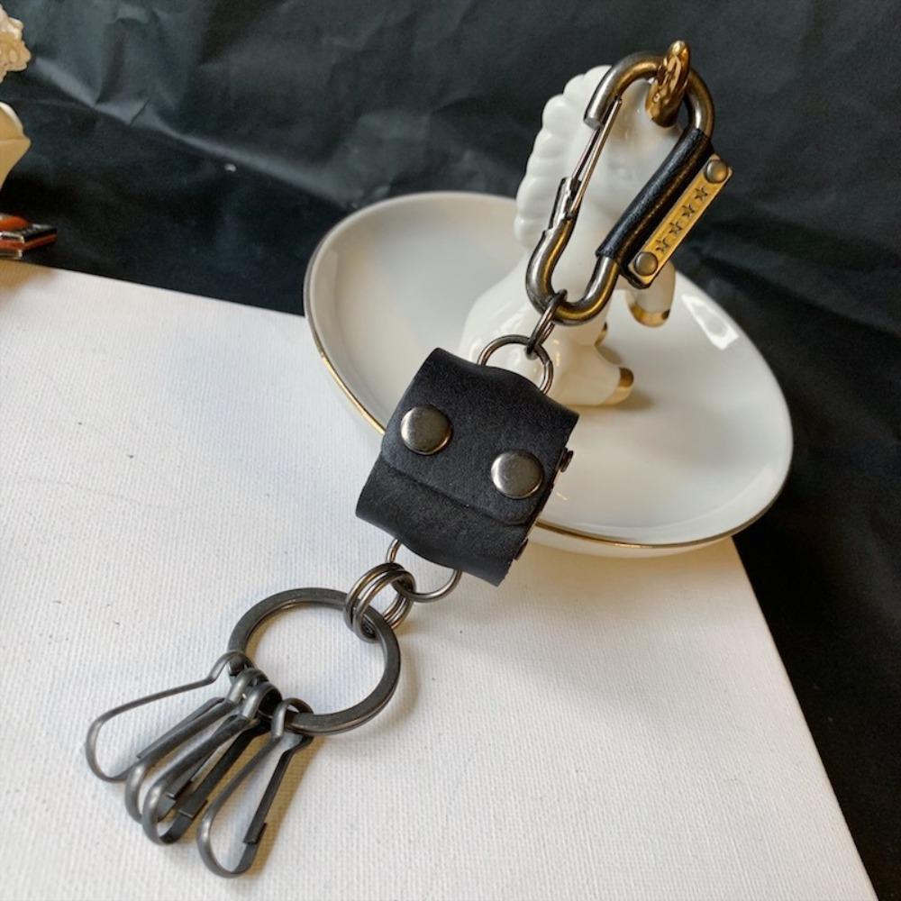 Backpack Hanging Dice Key Chain Zinc Zinc Alloy Cool Cowhide Key Chain Dice Model Keychain  Female Lady Girl