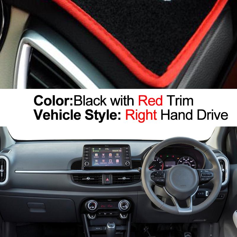 Buy 2 Layers Car Dashboard Cover For or KIA Picanto Morning 2018 2019