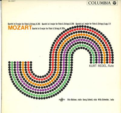 LP Record KURT REDEL  Mozart Flute Quartet Collection OL3317 COLUMBIA 1963 Japan Classical Used