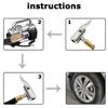 Portable Car Tire Pump Connector Fast Inflator Chuck American Threaded Nozzle Adaptor Pump Accessories Car Repair Parts