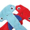 Yousheng Dog Squeaky Toy Tear-resistant Soft Hammerhead Shark Shape Pet Dog Chewing Toy for Home