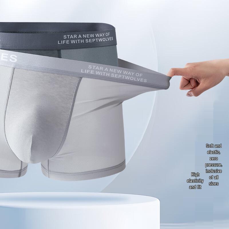 SEPTWOLVES Men's Breathable Mesh Boxer Briefs 3-Pack