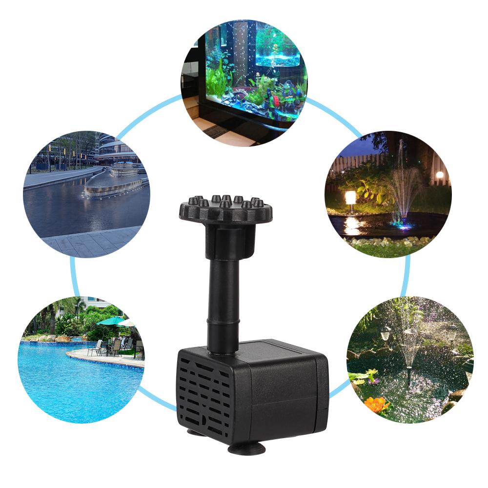 11/15.5cm Solar - Driven Water Fountain Pump & Panel: 8 - Nozzle Outdoor Irrigation System