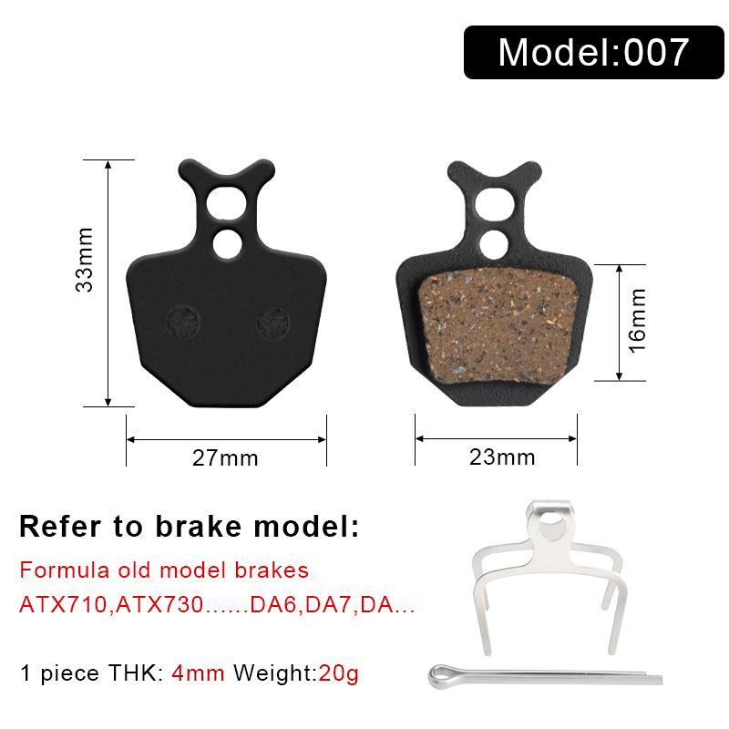 Bicycle Disc Brake Pad Organic Resin Bike Hydraulic Disc Brake Pads For Magura Cycling Accessories