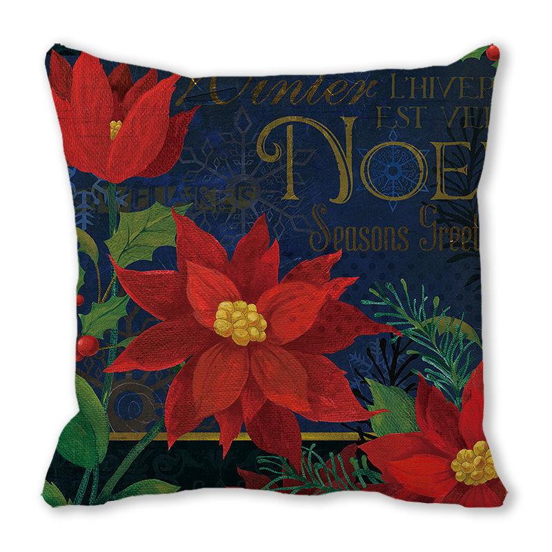 Green plants and flowers pattern series Digital printing short plush pillow covers for car sofa office cushion cover home goods