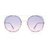 Chloe Metall Sonnenbrille Damen Sonnenbrille Mehrfarbig CH0042S002