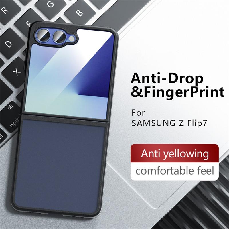 Translucent Matte Phone Case For Samsung Galaxy Z Flip 7 Matte PC Back Cover For Samsung Z Flip 7 Case For Samsung Z Flip 7 Case