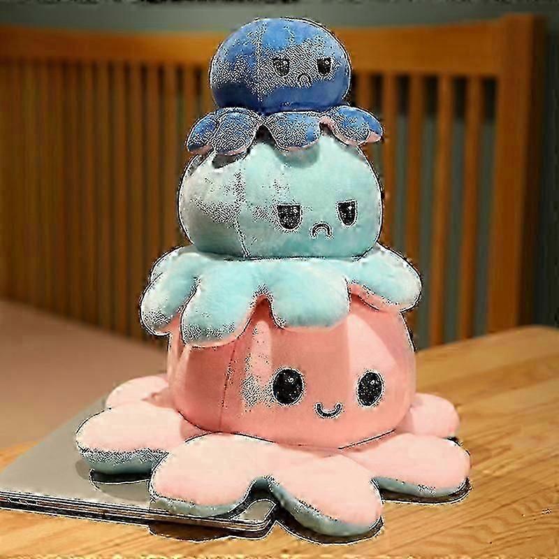 octopus plush toy reversible giant 20cm 30cm 40cm