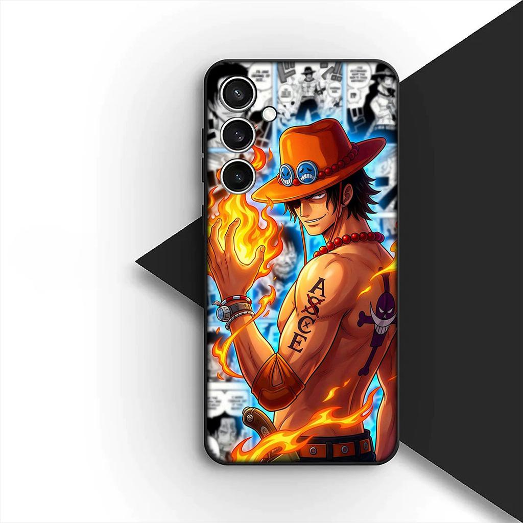 Cover for Apple iPhone 17 16 14 15 Plus Pro Max 16E ProMax + 15Plus 15+ 16+ Phone Case Anime Portgas D Ace Luffy One Piece