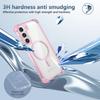 For Samsung Galaxy S23+ Magnetic Case TPU+PC Anti-Drop Clear Phone Cover